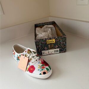 Keds x Rifle Paper  Women’s Floral White Sneakers